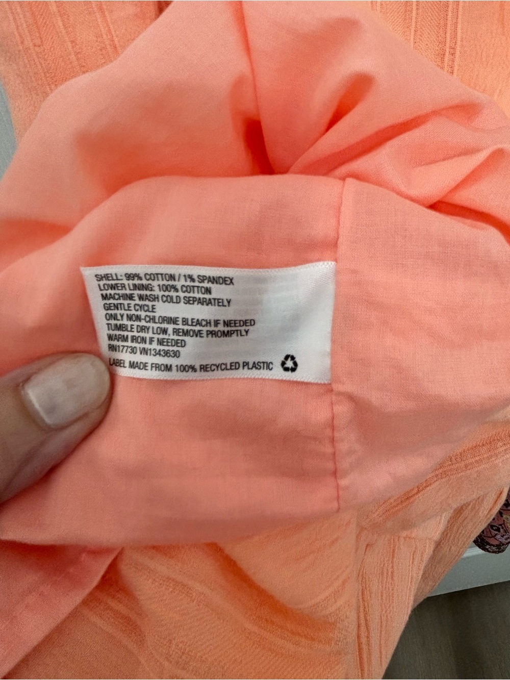 Universal Thread Peach V-Neck Tiered Tunic XXL - Picture 5 of 5